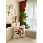 Enavm Punch Bohem Bordo Buket Yastık / Kırlent Kılıfı 43*43 cm - 1 adet