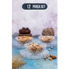 ENAVM 12 PARÇA TATLI SUNUM KASE SETİ 6 KASE 6 TATLI TABAĞI SÜTLAÇ SETİ