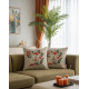 Enavm Punch Bohem Turuncu Sarmaşık Yastık / Kırlent Kılıfı 43*43 cm - 2 adet