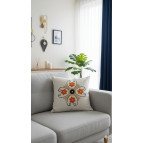 Enavm Punch Bohem Turuncu Girdap Yastık / Kırlent Kılıfı 43*43 cm - 1 adet