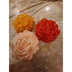 Enavm 3'lü Dekoratif Şakayık Mum Seti - Sarı