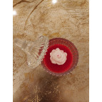 Enavm Dekoratif Cam Kutuda Gül Mum - 1 Adet