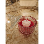 Enavm Dekoratif Cam Kutuda Gül Mum - 1 Adet