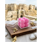 Enavm Dekoratif Mika Kutuda Pembe Bubble Mum - 1 Adet