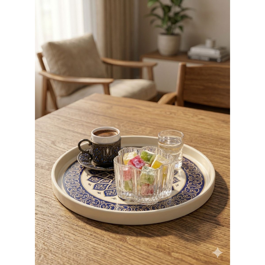 Enavm Çiçekli Lokumluk / Drajelik 6'Lı