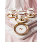 Enavm Golden Horses Collection 6'lı Fincan Seti