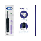 Oral-B D103 Vitality Pro Cross Action Şarjlı Diş Fırçası 2'li Avantaj Paketi - Siyah / Lila