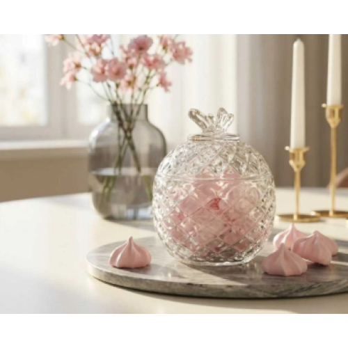 ENAVM kelebekli lüx cam şekerlik reçellik çerezlik (farasha)