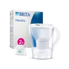BRITA Marella Cool 2,4 lt Beyaz Plastik Filtreli Su Arıtma Sürahisi ile Taze Su Keyfi