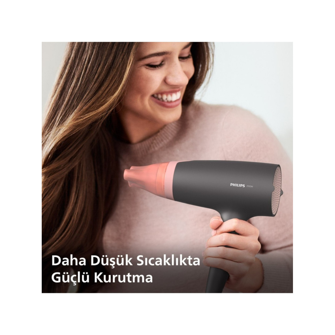 Philips BHD350/06 Thermoprotect Saç Kurutma Makinesi - 2100W, Gelişmiş İyonik Bakım, 6 Isı ve Hız Ayarı
