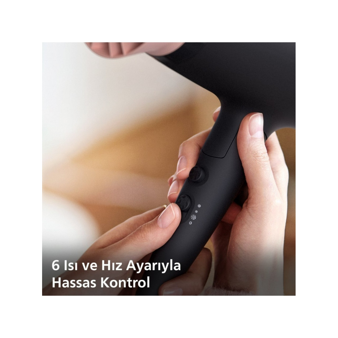 Philips BHD350/06 Thermoprotect Saç Kurutma Makinesi - 2100W, Gelişmiş İyonik Bakım, 6 Isı ve Hız Ayarı