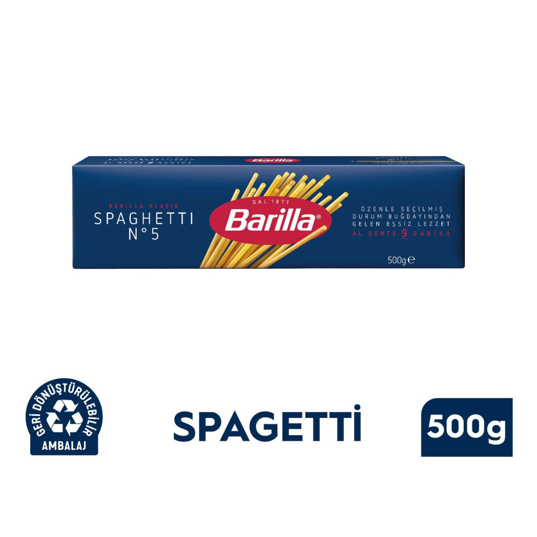Barilla Spagetti (Spaghetti) Makarna No:5 500 G