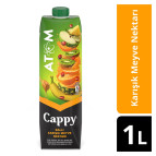 Cappy Atom Ballı Karışık Meyve Suyu Karton Kutu 1 L