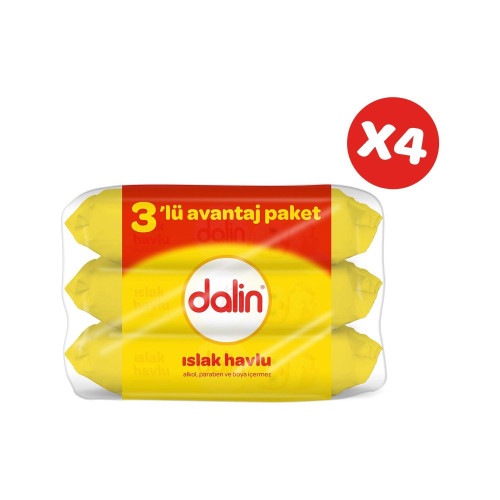 Dalin Islak Havlu 12 Adet 672 Yaprak