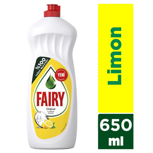 Fairy 650 Ml Sıvı Bulaşık Deterjanı Limon