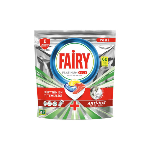Fairy Platinum Plus 60 Yıkama Bulaşık Makinesi Deterjanı Kapsülü