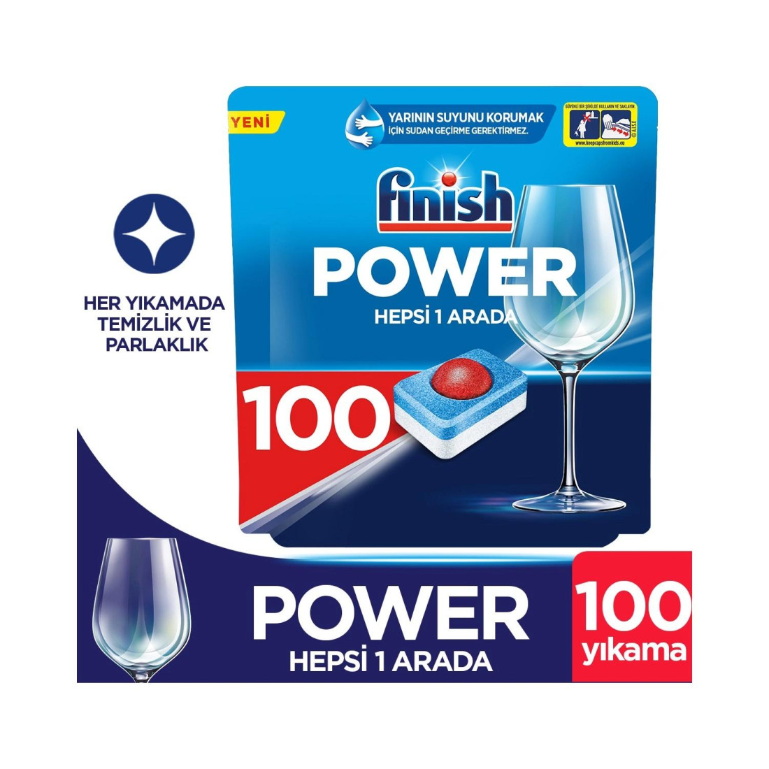 Finish Hepsi bir Arada Bulaşık Makinesi Deterjanı Tableti 100 Yıkama