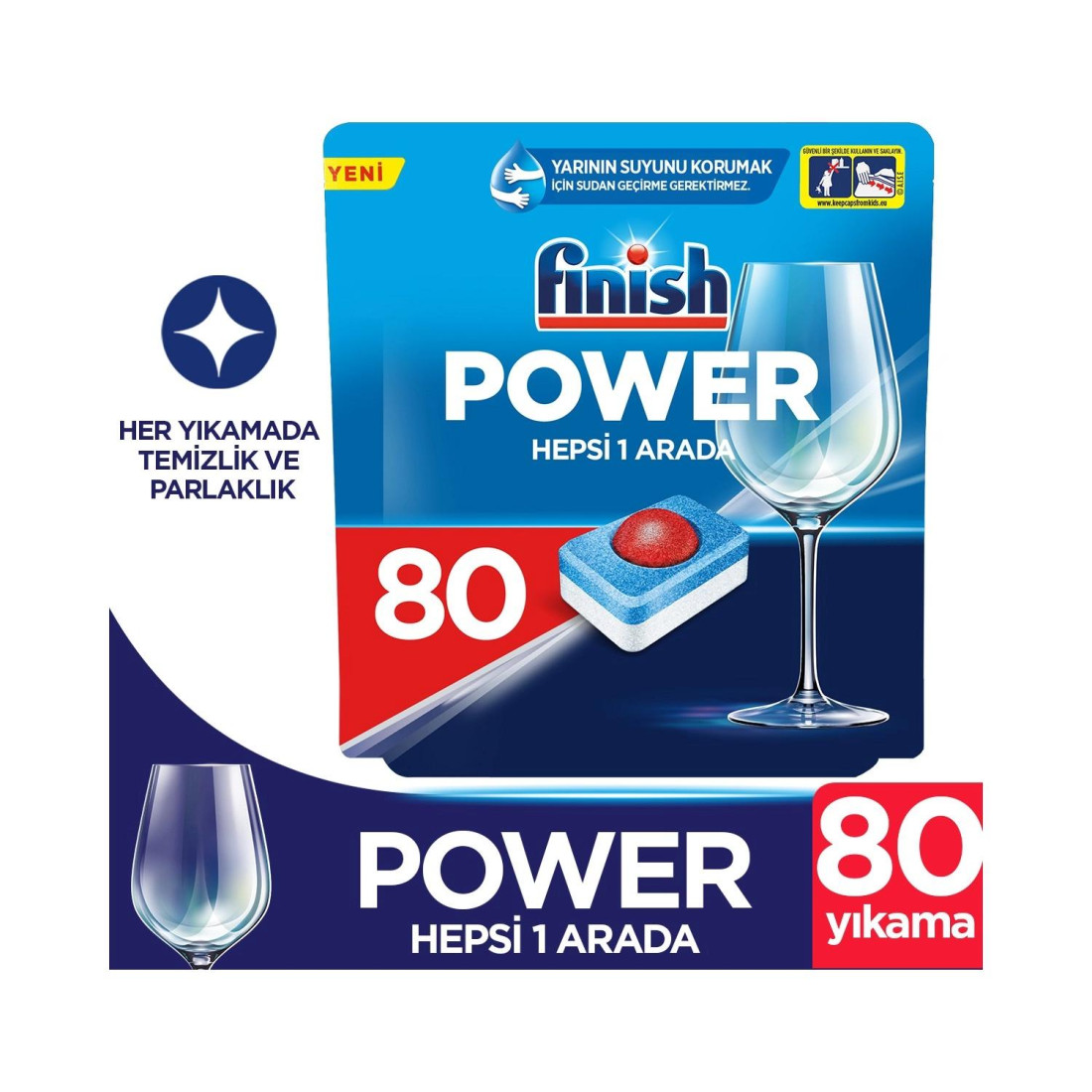Finish Hepsi bir Arada Bulaşık Makinesi Deterjanı Tableti 80 Yıkama