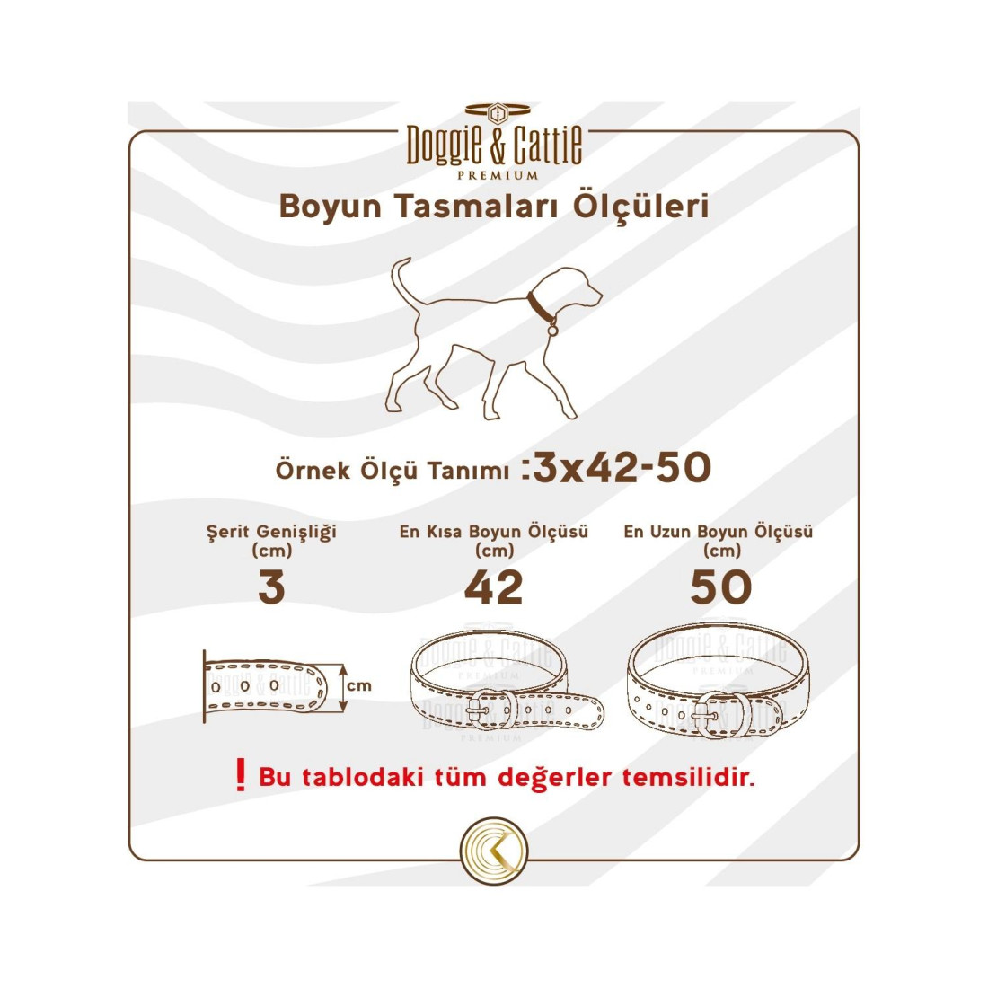 Doggie Elit Dokumadan El Yapımı Köpek Boyun Tasması