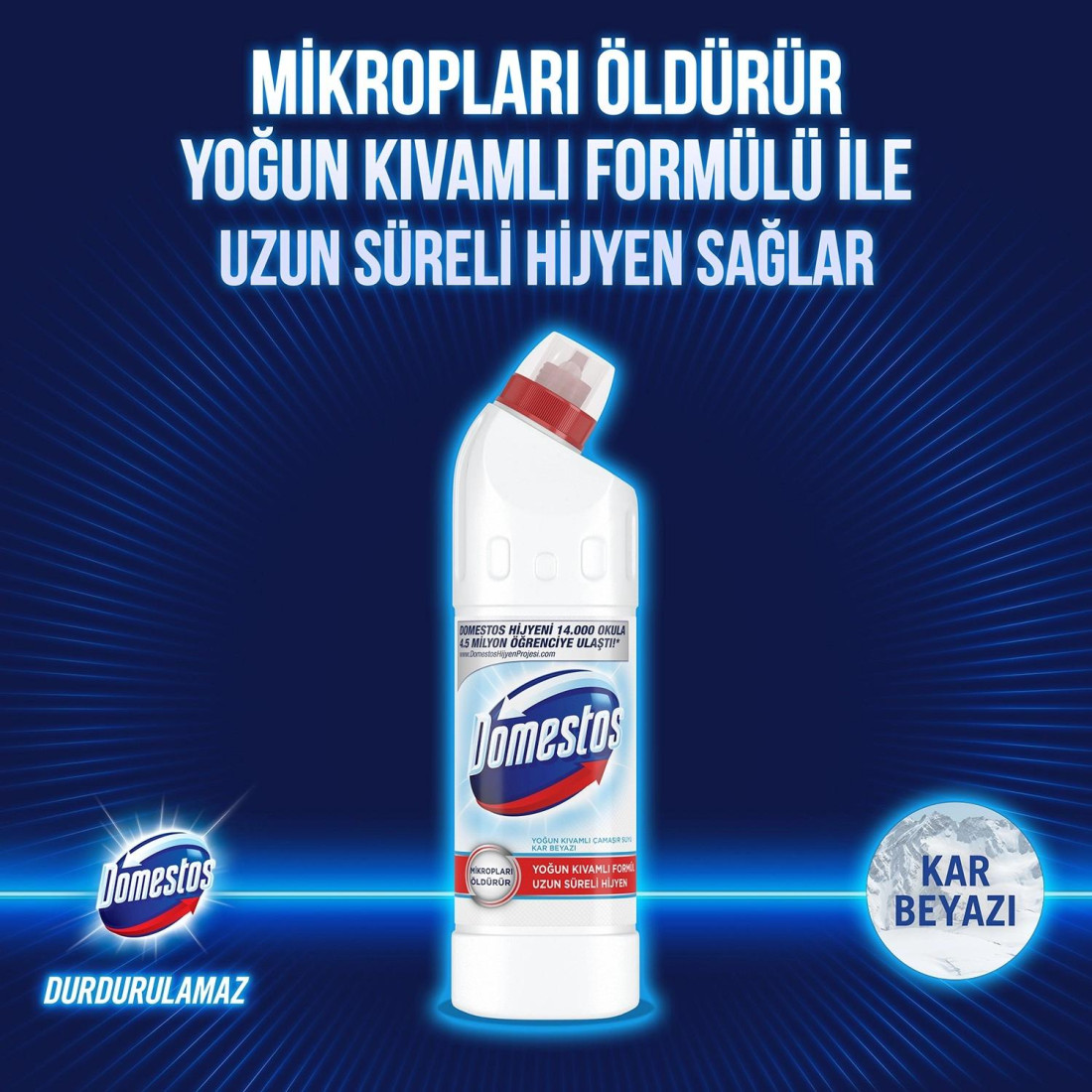 Domestos Yoğun Kıvamlı Çamaşır Suyu Kar Beyazı Maksimum Hijyen 750 Ml 1 Adet