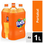 Fanta Portakal Aromalı Gazoz Pet 4X1 L