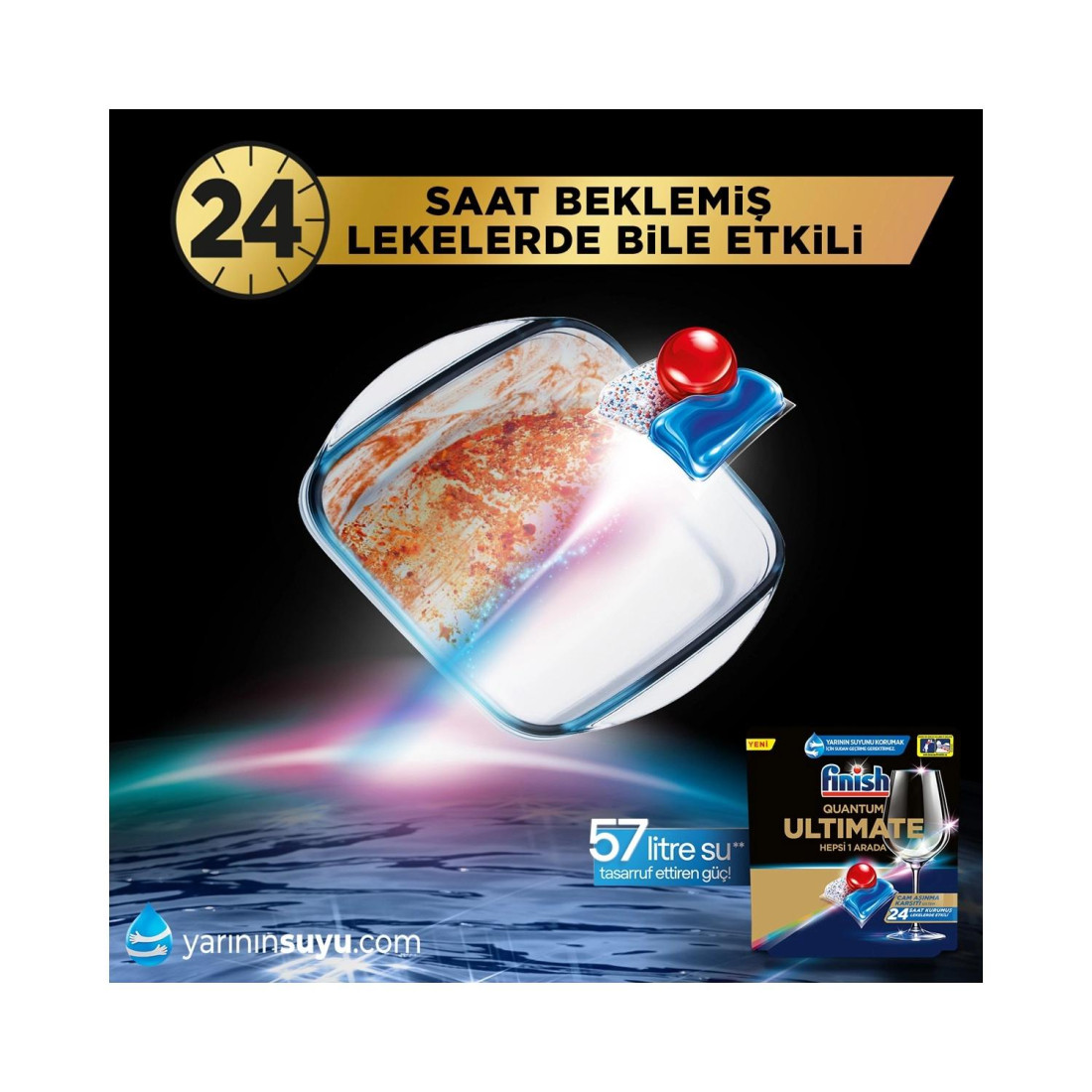 Finish Quantum Ultimate Bulaşık Makinesi Deterjanı Tableti / Kapsülü 40 Yıkama