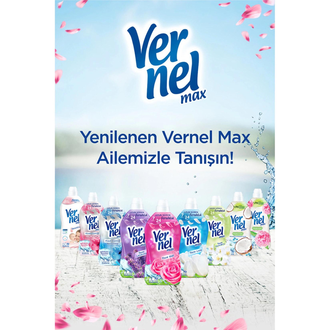 Vernel Max Konsantre Çamaşır Yumuşatıcısı 1440Ml (60 Yıkama) Taze Lavanta