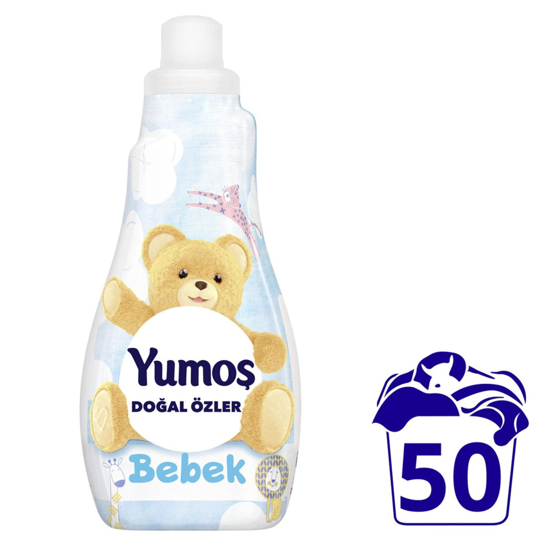 Yumoş Çamaşır Yumuşatıcısı Doğal Özler Bebek 50 Yıkama 1200 Ml
