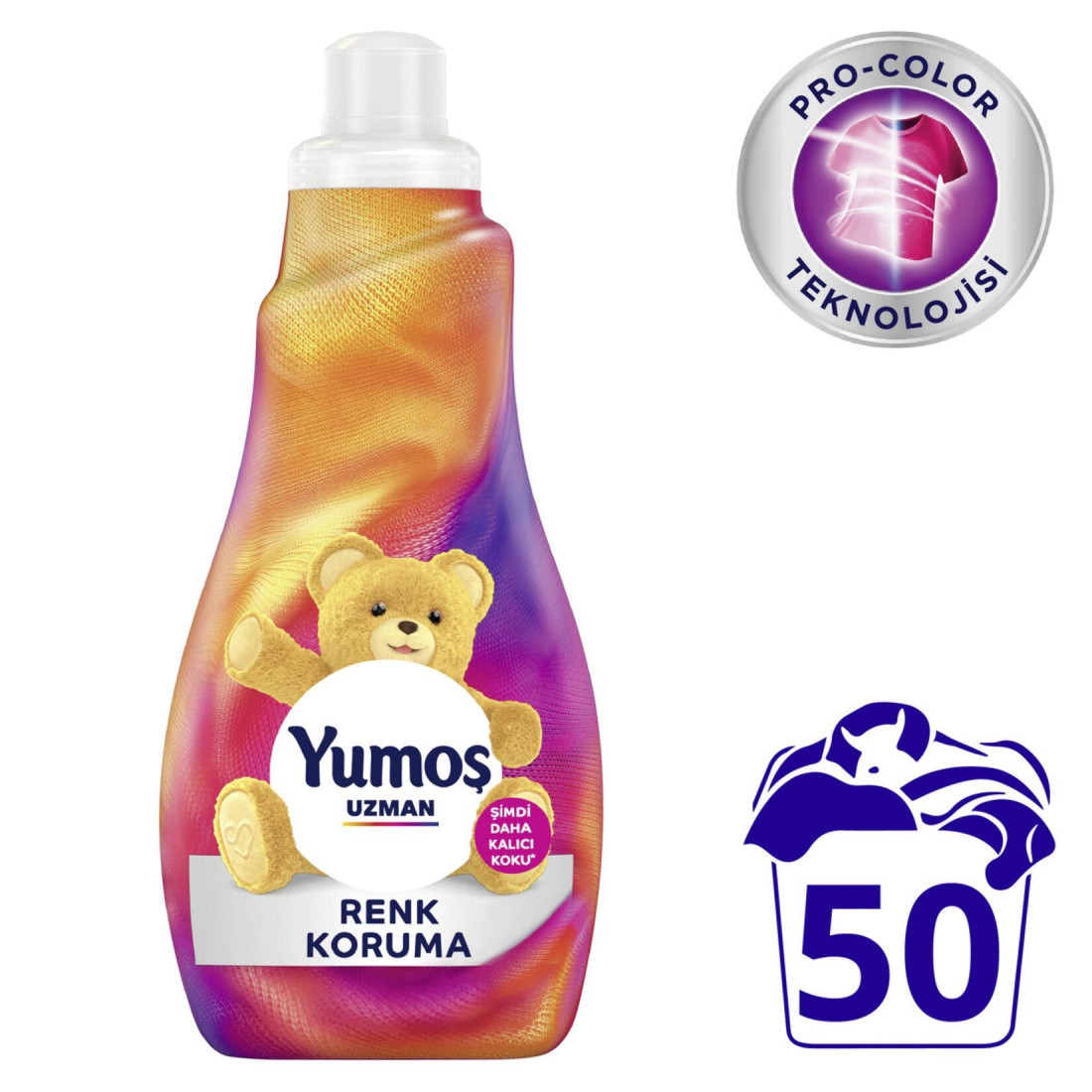 Yumoş Uzman Konsantre Çamaşır Yumuşatıcısı Renk Koruma Kalıcı Koku 50 Yıkama 1200 Ml