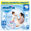 Molfix Bebek Bezi 5 Beden Junior Mega Avantaj Paketi 120 Adet
