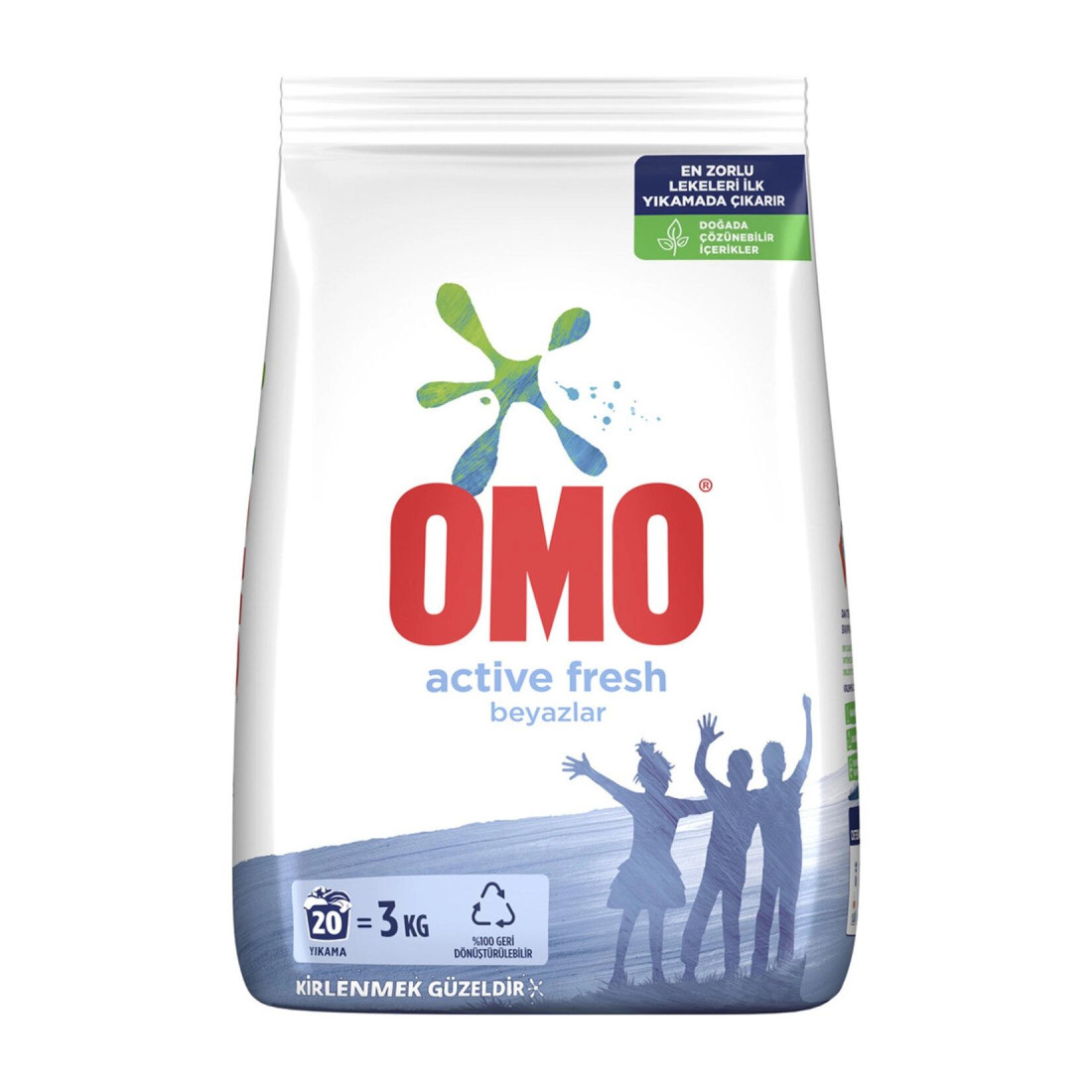 Omo Active Fresh Beyazlar Toz Çamaşır Deterjanı 3 Kg 20 Yıkama