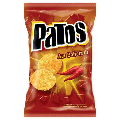 Patos Acı Baharat Aromalı Çeşnili Mısır Cipsi 109 G