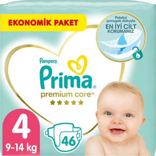 Prima Bebek Bezi Premium Care 4 Numara 46 Adet Eko Paket