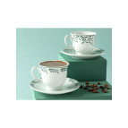 English Home Blatt Porselen 2'li Kahve Fincan Takımı 80 ml Yeşil