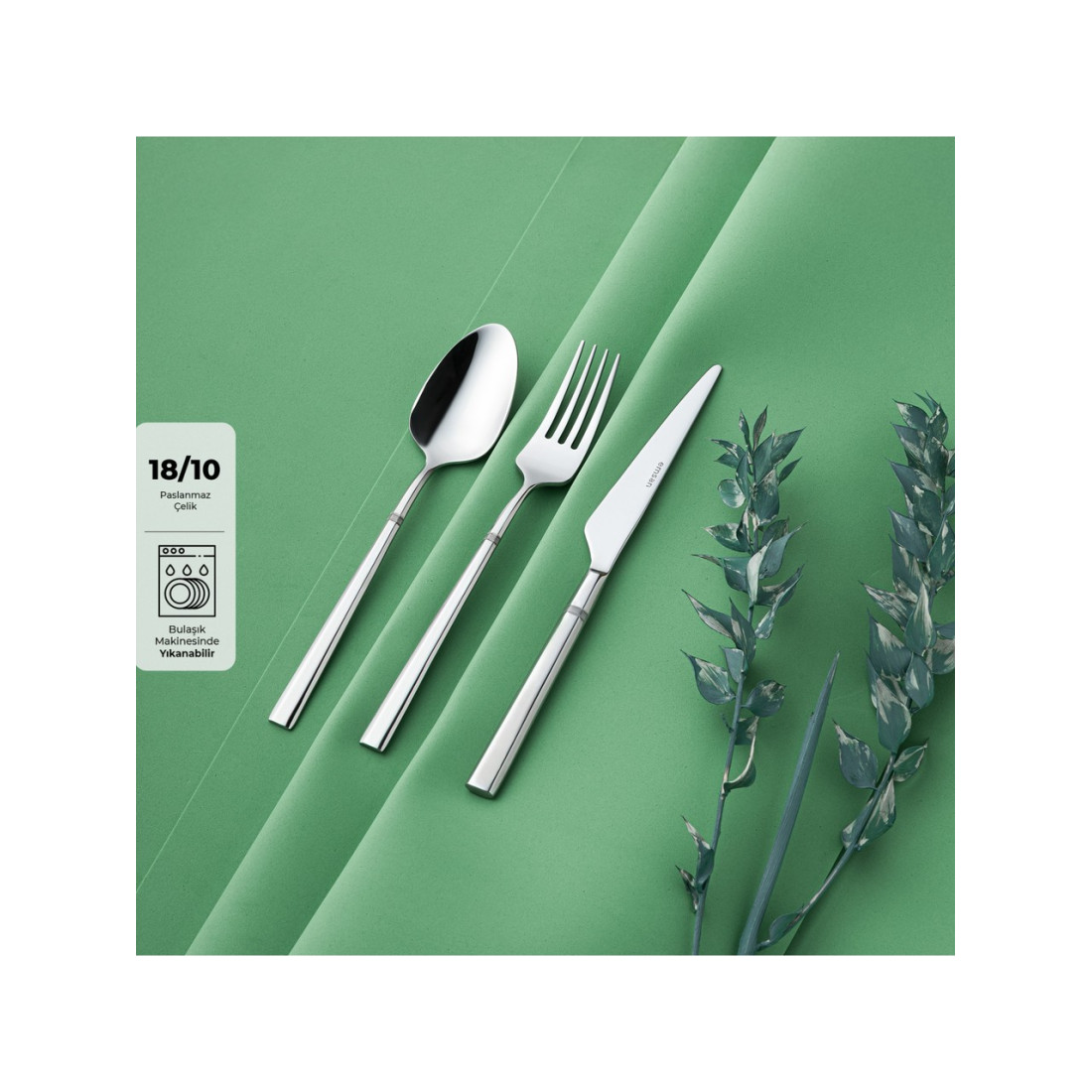 Emsan Penta 18 Parça 6 Kişilik Çatal Kaşık Bıçak Takımı
