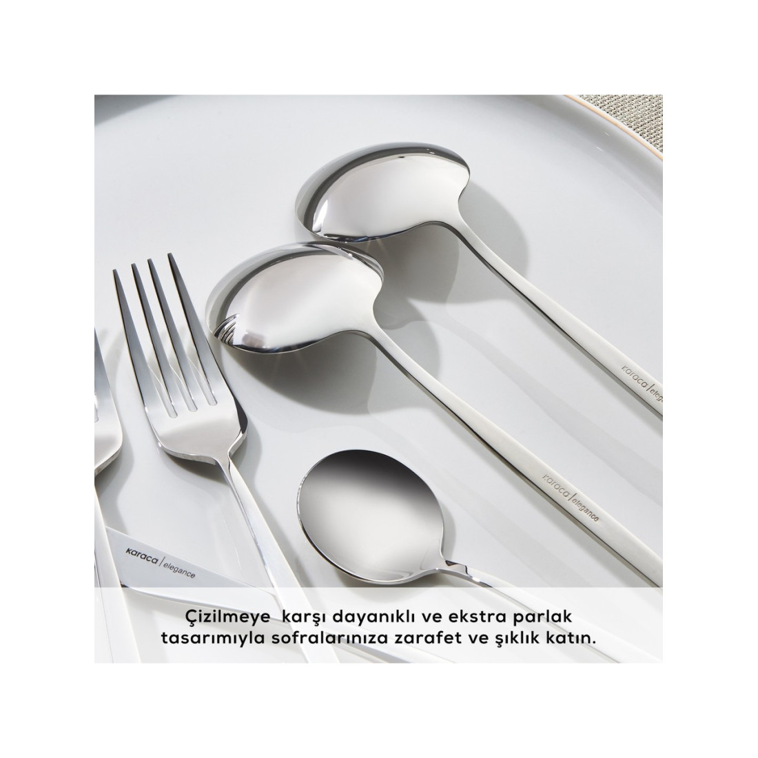 Karaca New Porto Elegance 60 Parça 12 Kişilik Çatal Kaşık Bıçak Takımı