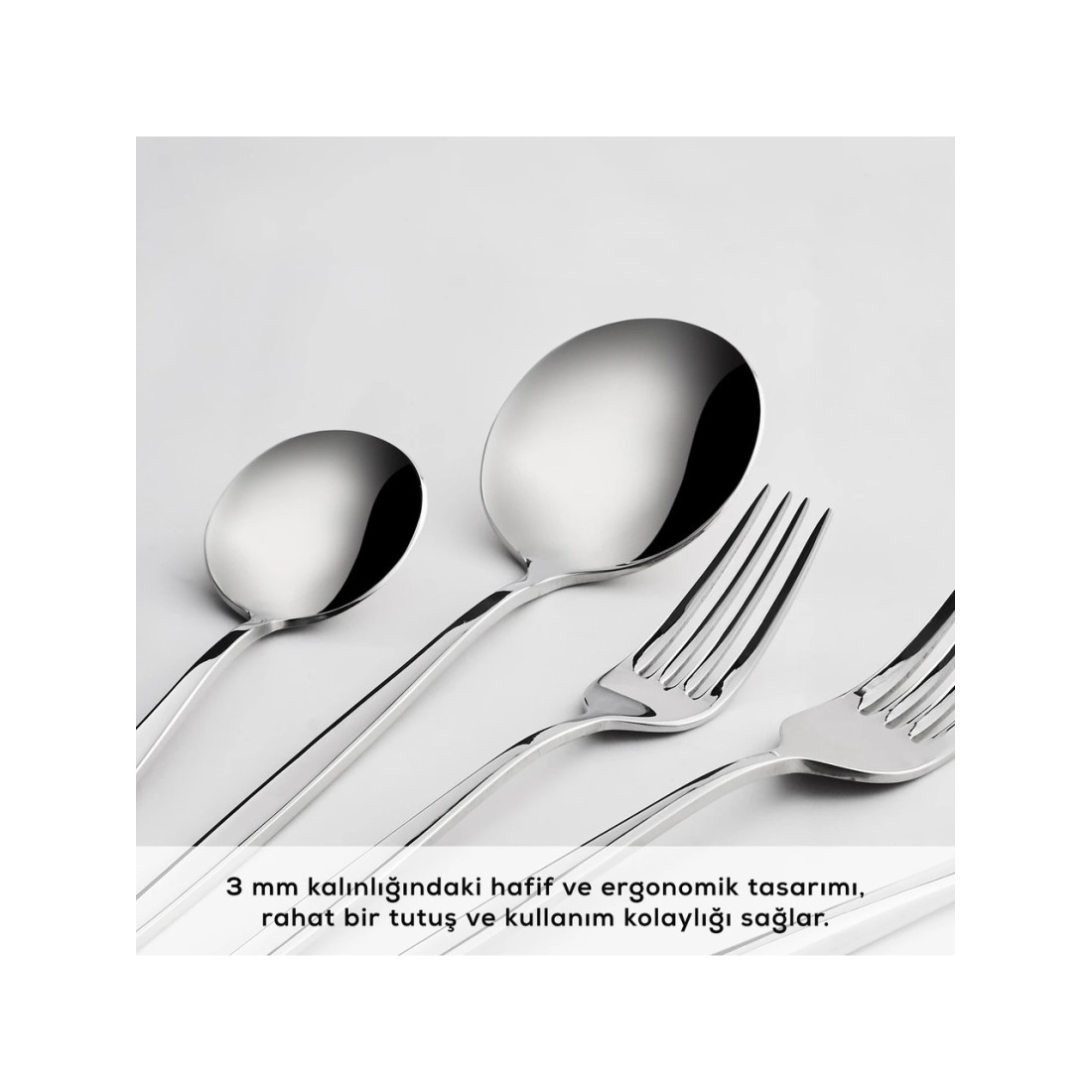 Karaca New Porto Elegance 60 Parça 12 Kişilik Çatal Kaşık Bıçak Takımı